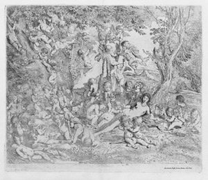 Lot 5272, Auction  104, Testa, Pietro, Venus im Garten mit Putti