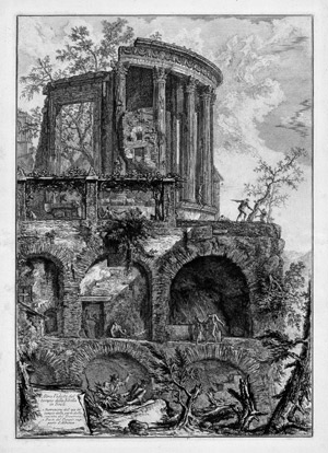 Lot 5380, Auction  104, Piranesi, Giovanni Battista, Altra Veduta del Tempio della Sibilla in Tivoli