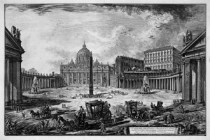 Lot 5385, Auction  104, Piranesi, Giovanni Battista, Veduta della gran Piazza e Basilica di San Pietro