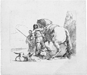 Lot 5419, Auction  104, Tiepolo, Giovanni Battista, Der Kavalier bei seinem Pferd