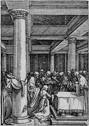 Lot 5636, Auction  104, Dürer, Albrecht, Die Darstellung im Tempel