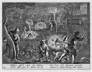 Lot 5649, Auction  104, Galle, Cornelis I, Jagd auf Nachtfalter