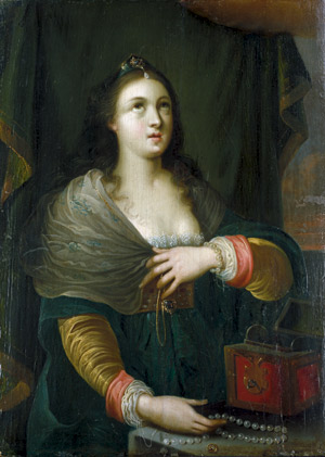 Lot 6003, Auction  104, Niederländisch, um 1600. Bildnis einer vornehmen Dame mit reichem Schmuck.