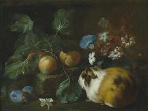 Lot 6006, Auction  104, Tamm, Franz Werner von, Stilleben mit Blumen, Früchten und einem Meerschweinchen