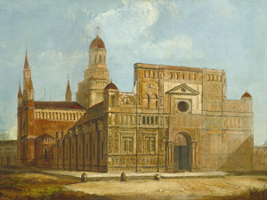 Lot 6068, Auction  104, Italienisch, um 1840. Der Dom von Pavia