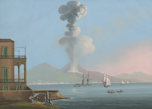 Lot 6069, Auction  104, Italienisch, 19. Jh. Der Vesuvausbruch von 1822