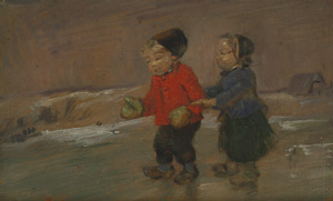 Lot 6138, Auction  104, Busch, Wilhelm, Zwei Kinder auf dem Eis