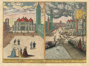 Lot 127, Auction  105, Hoefnagel, Georg, Blatt aus Braun-Hogenberg. Venedig. Augusti apud Venetos Templi D. Marci 