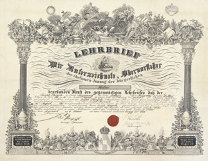 Lot 201, Auction  105, Weberlehrbriefe, 2 Lehrbriefe aus der Steyermark