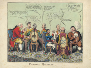 Lot 205, Auction  105, Williams, Charles, Political Quadrille. England 1806. + Beilage: Le Gazetter de Coblentz