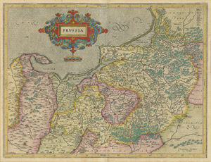 Lot 262, Auction  105, Mercator, Gerhard, Prussia. Kolorierte Kupferstichkarte