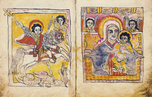 Lot 1031, Auction  105, Äthiopische Gebetbuch, Ge'ez Handschrift auf Pergament. Um 1840