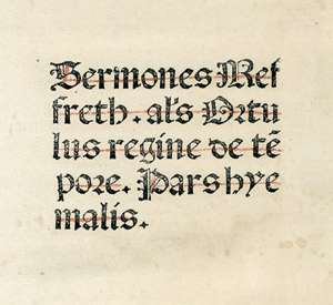 Lot 1037, Auction  105, Meffreth, Sermones de sanctis. Basel 1483