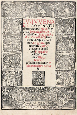 Lot 1072, Auction  105, Iuvenalis, Decimus Iunius, Satyrographi opus. Interprete Joane Britannico 