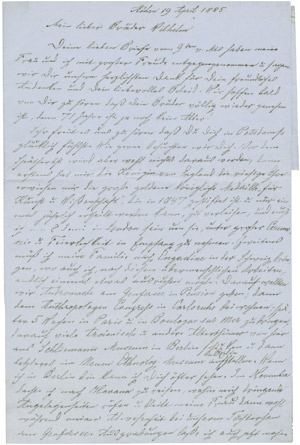 Lot 2340, Auction  105, Schliemann, Heinrich, Brief 1885 aus Athen