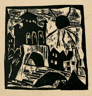 Lot 3160, Auction  105, Zehder, Hugo und Feininger, Lyonel - Illustr., 1919. Neue Blätter für Kunst und Dichtung (L. Feininger)