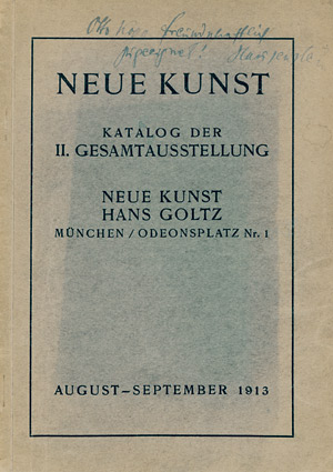 Lot 3203, Auction  105, Goltz, Hans, Neue Kunst, Katalog der II. Gesamtausstellung
