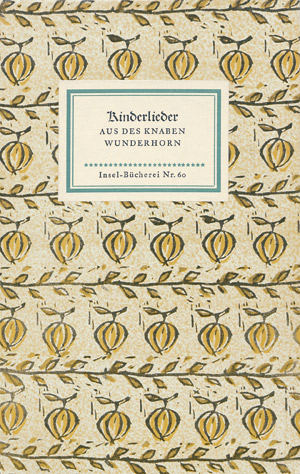 Lot 3264, Auction  105, Arnim, Ludwig Achim v. und Insel-Bücherei, Kinderlieder aus des Knaben Wunderhorn