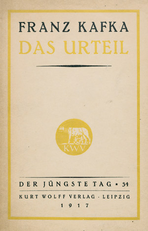 Lot 3275, Auction  105, Kafka, Franz, Das Urteil (Schutzumschlag)