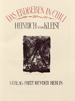 Lot 3309, Auction  105, Kleist, Heinrich von und Kolb, Alois - Illustr., Das Erdbeben in Chili
