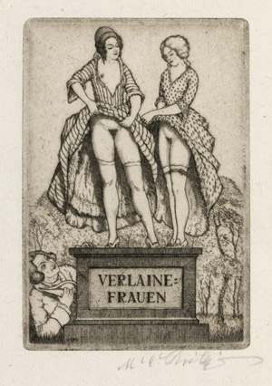 Lot 3461, Auction  105, Philipp, Martin Erich, Verlaine-Frauen. 12 signierte Original-Radierungen