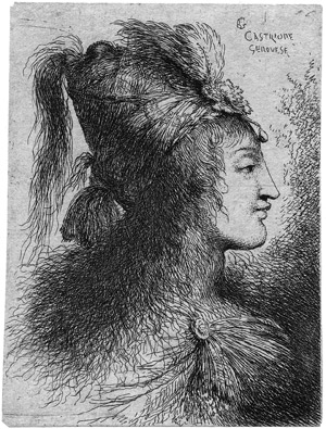 Lot 5067, Auction  105, Castiglione, Giovanni Benedetto, Junge Frau, einen aufragenden Turban tragend