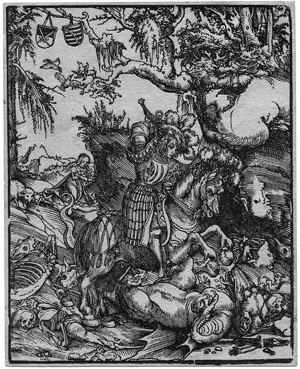 Lot 5075, Auction  105, Cranach, Lucas d. Ä., Der hl. Georg, den Drachen tötend