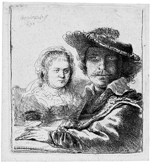 Lot 5209, Auction  105, Rembrandt Harmensz. van Rijn, Selbstbildnis mit Saskia