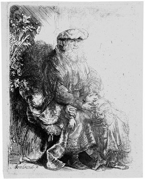 Lot 5210, Auction  105, Rembrandt Harmensz. van Rijn, Abraham Isaak liebkosend