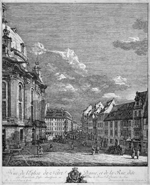 Lot 5286, Auction  105, Bellotto, Bernardo, Vue de l'Eglise de Notre Dame (Ansicht der Frauenkirche in Dresden)