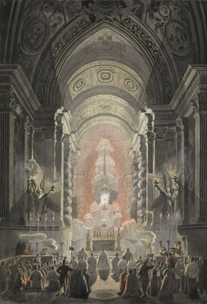 Lot 5304, Auction  105, Desprez, Louis-Jean, Die Cappella Paolina im Vatikan während der Zeremonie der Quaranta Ore