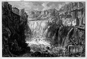 Lot 5357, Auction  105, Piranesi, Giovanni Battista, Veduta della Cascata di Tivoli