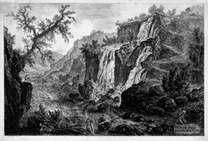 Lot 5358, Auction  105, Piranesi, Giovanni Battista, Veduta delle Cascatelle a Tivoli.