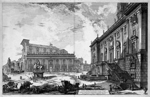 Lot 5362, Auction  105, Piranesi, Giovanni Battista, Veduta della Piazza del Campidoglio