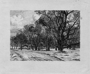 Lot 5470, Auction  105, Kyhn, Vilhelm, Waldlandschaft im Winter (Skoven ved vinter)