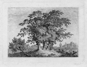 Lot 5486, Auction  105, Mygind, Samuel, Landschaft mit Eichen