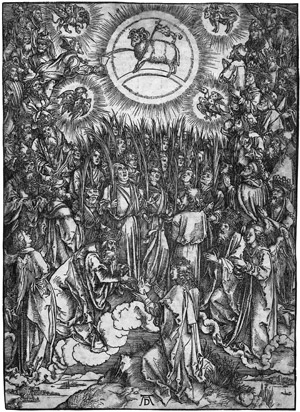 Lot 5620, Auction  105, Dürer, Albrecht, Lobgesang der Auserwählten am Himmel
