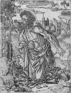 Lot 5633, Auction  105, Florentinisch, um 1500. Der hl. Hieronymus