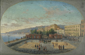 Lot 6076, Auction  105, Italienisch, um 1840. Neapel: Blick auf den Giardino di Villa Reale