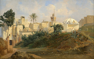 Lot 6098, Auction  105, Simonsen, Niels, Ansicht von Algier vor der Stadmauer