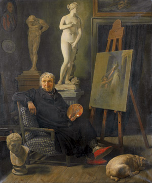 Lot 6099, Auction  105, Rørbye, Martinus Christian Wedseltoft, nach. Der Maler Christian August Lorentzen in seinem Atelier