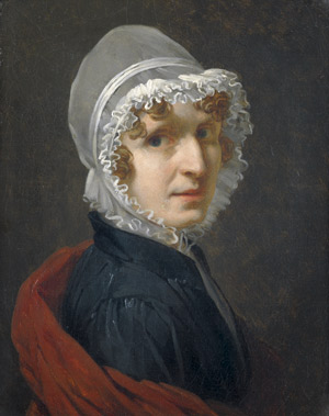 Lot 6119, Auction  105, Französisch, um 1820. Bildnis einer Dame mit Spitzenhaube