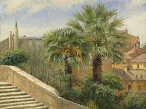 Lot 6156, Auction  105, Christensen, Anthonore, Palmen über den Dächern Roms im Sommer  