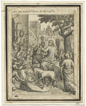 Lot 6287, Auction  105, Süddeutsch, um 1610. Christi Einzug in Jerusalem