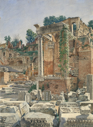 Lot 6425, Auction  105, Hansen, Joseph Theodor, Partie im Forum Romanum