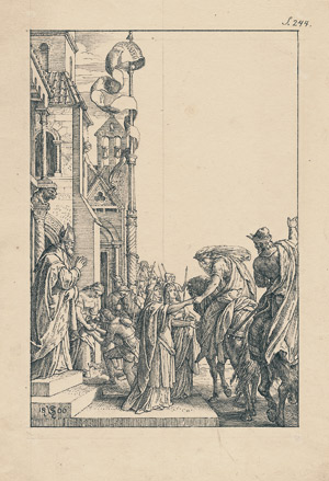 Lot 6482, Auction  105, Schnorr von Carolsfeld, Julius, Kriemhilds Abschied in Bechelaren