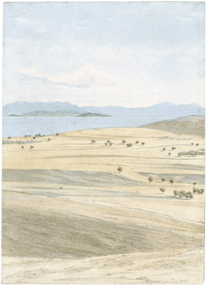Lot 6491, Auction  105, Spreti, Karl Graf von, Landschaft mit Ausblick auf den Saronischen Golf