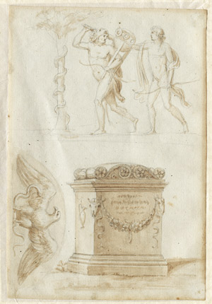 Lot 6495, Auction  105, Thorvaldsen, Bertel, Herakles mit dem pythischen Dreifuß, vor Apollo fiehend