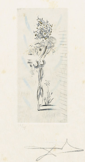 Lot 7139, Auction  105, Dalí, Salvador, Vignette aus "Petits nus d'Apollinaire"