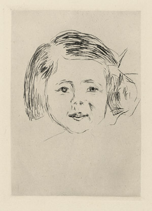 Lot 7407, Auction  105, Munch, Edvard, Kinderkopf (Herbert Esches Tochter)